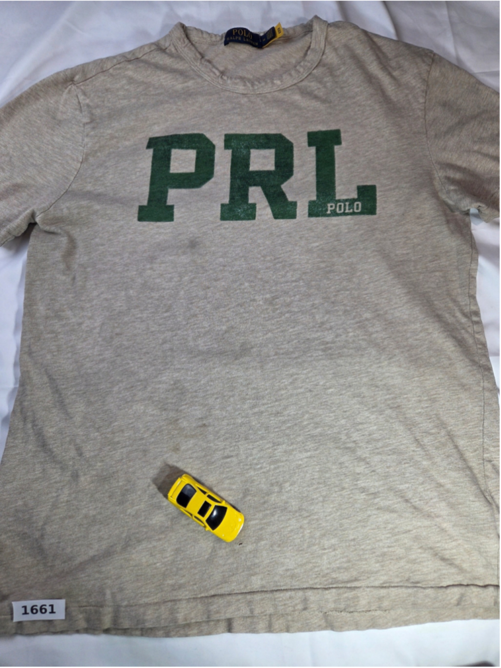Men's Polo Ralph Lauren PRL Graphic T-Shirt, Size M, Beige and Green #1661